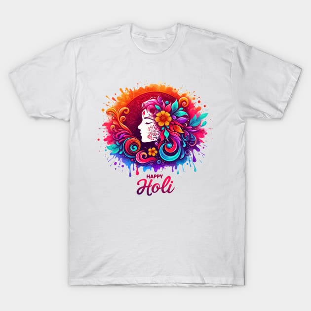 Happy Holi Festival India T-Shirt by TomFrontierArt